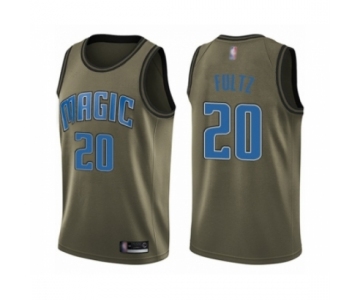 Men's Orlando Magic #20 Markelle Fultz Swingman Green Salute to Service Basketball Jersey