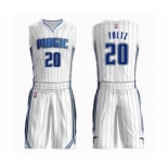 Men's Orlando Magic #20 Markelle Fultz Swingman White Basketball Suit Jersey - Association Edition