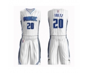 Men's Orlando Magic #20 Markelle Fultz Swingman White Basketball Suit Jersey - Association Edition