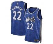 Men's Orlando Magic #22 Franz Wagner Blue 2023-24 Classic Edition Stitched Basketball Jersey