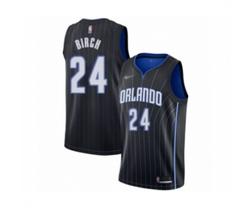 Men's Orlando Magic #24 Khem Birch Authentic Black Basketball Jersey Statement Edition