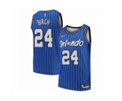 Men's Orlando Magic #24 Khem Birch Authentic Blue Hardwood Classics Basketball Jersey