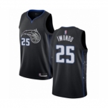 Men's Orlando Magic #25 Wes Iwundu Authentic Black Basketball Jersey - City Edition