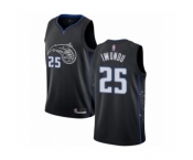 Men's Orlando Magic #25 Wes Iwundu Authentic Black Basketball Jersey - City Edition