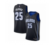 Men's Orlando Magic #25 Wes Iwundu Authentic Black Basketball Jersey Statement Edition