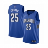 Men's Orlando Magic #25 Wes Iwundu Authentic Blue Finished Basketball Jersey - Statement Edition