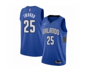 Men's Orlando Magic #25 Wes Iwundu Authentic Blue Finished Basketball Jersey - Statement Edition