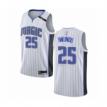 Men's Orlando Magic #25 Wes Iwundu Authentic White Basketball Jersey - Association Edition