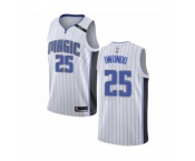 Men's Orlando Magic #25 Wes Iwundu Authentic White Basketball Jersey - Association Edition