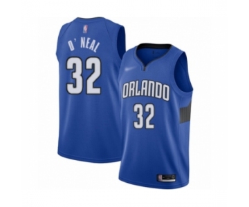 Men's Orlando Magic #32 Shaquille O'Neal Authentic Blue Finished Basketball Jersey - Statement Edition