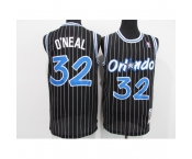 Men's Orlando Magic #32 Shaquille O'Neal Black Mitchell & Ness Black Retired Player Jersey