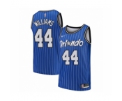 Men's Orlando Magic #44 Jason Williams Authentic Blue Hardwood Classics Basketball Jersey