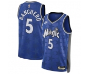 Men's Orlando Magic #5 Paolo Banchero Blue 2023-24 Classic Edition Stitched Basketball Jersey