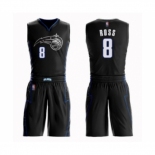 Men's Orlando Magic #8 Terrence Ross Authentic Black Basketball Suit Jersey - City Edition