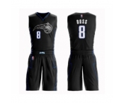 Men's Orlando Magic #8 Terrence Ross Authentic Black Basketball Suit Jersey - City Edition