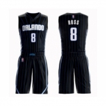 Men's Orlando Magic #8 Terrence Ross Authentic Black Basketball Suit Jersey Statement Edition