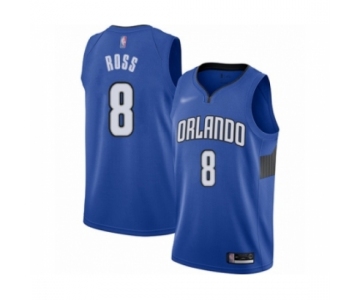 Men's Orlando Magic #8 Terrence Ross Authentic Blue Finished Basketball Jersey - Statement Edition