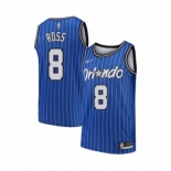 Men's Orlando Magic #8 Terrence Ross Authentic Blue Hardwood Classics Basketball Jersey