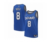 Men's Orlando Magic #8 Terrence Ross Authentic Blue Hardwood Classics Basketball Jersey