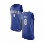 Men's Orlando Magic #8 Terrence Ross Authentic Royal Blue Basketball Jersey - Icon Edition