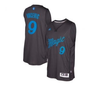 Men's Orlando Magic #9 Nikola Vucevic Black 2016 Christmas Day NBA Swingman Jersey