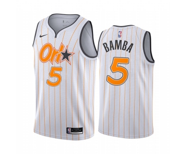 Nike Magic #5 Mohamed Bamba White NBA Swingman 2020-21 City Edition Jersey