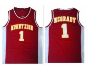 Orlando Magic #1 Tracy Mcgrady Red Mount Zion Christian Academy High School Stitched NBA Jersey