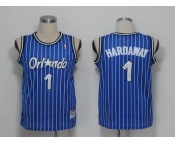 nba orlando magic #1 hardaway blue[hardaway](pinstripes)