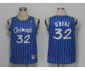 nba orlando magic #32 o'neal blue(pinstripes)