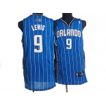 nba orlando magic #9 lewis blue