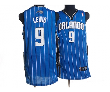 nba orlando magic #9 lewis blue