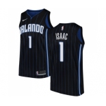 Women's Nike Orlando Magic #1 Jonathan Isaac Swingman Black Alternate NBA Jersey Statement Edition