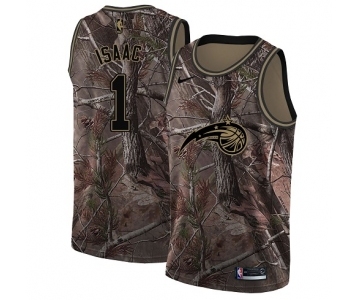 Women's Nike Orlando Magic #1 Jonathan Isaac Swingman Camo Realtree Collection NBA Jersey