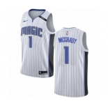 Women's Nike Orlando Magic #1 Tracy Mcgrady Swingman NBA Jersey - Association Edition