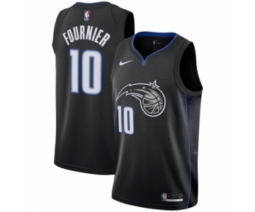 Women's Nike Orlando Magic #10 Evan Fournier Swingman Black NBA Jersey - City Edition