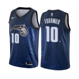 Women's Nike Orlando Magic #10 Evan Fournier Swingman Blue NBA Jersey - City Edition