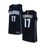 Women's Nike Orlando Magic #17 Jonathon Simmons Swingman Black Alternate NBA Jersey Statement Edition