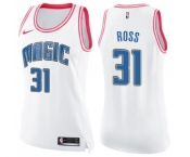 Women's Nike Orlando Magic #31 Terrence Ross Swingman White Pink Fashion NBA Jersey