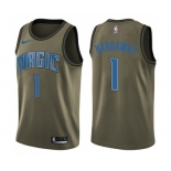 Youth Nike Orlando Magic #1 Penny Hardaway Swingman Green Salute to Service NBA Jersey