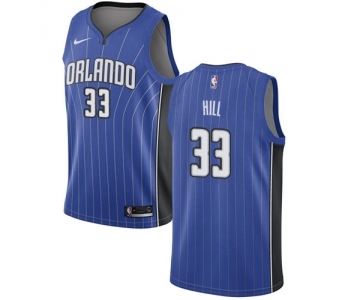 Youth Nike Orlando Magic #33 Grant Hill Swingman Royal Blue Road NBA Jersey - Icon Edition