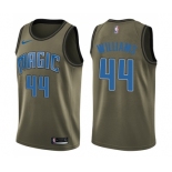 Youth Nike Orlando Magic #44 Jason Williams Swingman Green Salute to Service NBA Jersey