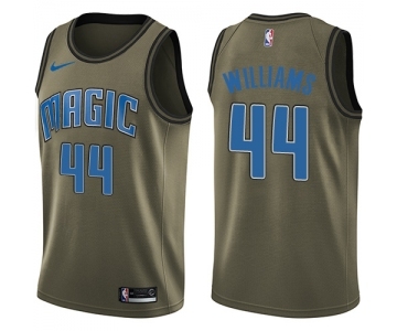 Youth Nike Orlando Magic #44 Jason Williams Swingman Green Salute to Service NBA Jersey