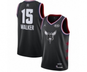 Women's Jordan Charlotte Hornets #15 Kemba Walker Swingman Black 2019 All-Star Game Basketball Jersey