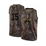 Women's Nike Charlotte Hornets #15 Percy Miller Swingman Camo Realtree Collection NBA Jersey