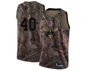 Women's Nike Charlotte Hornets #40 Cody Zeller Swingman Camo Realtree Collection NBA Jersey