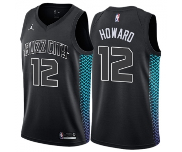 Women's Nike Jordan Charlotte Hornets #12 Dwight Howard Swingman Black NBA Jersey - City Edition