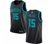 Women's Nike Jordan Charlotte Hornets #15 Percy Miller Swingman Black NBA Jersey - 2018-19 City Edition