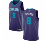 Women's Nike Jordan Charlotte Hornets #8 Bismack Biyombo Swingman Purple NBA Jersey Statement Edition