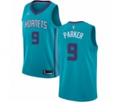 Women's Nike Jordan Charlotte Hornets #9 Tony Parker Authentic Teal NBA Jersey - Icon Edition