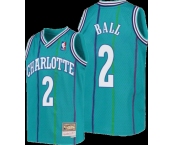 Youth  Charlotte Hornets #2 LaMelo Ball Blue Retro Stitched NBA Jersey